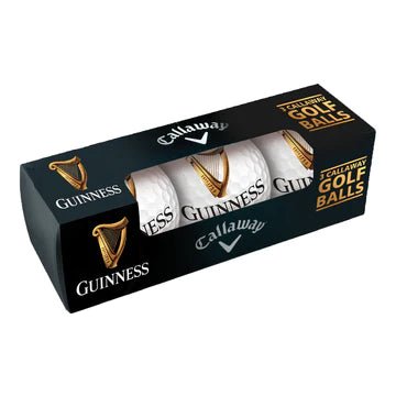 Guinness Contemporary 3PK Golf Balls - The Celtic Gift Store - Golf