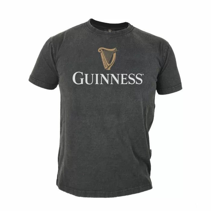 Guinness Distressed Trademark Label Premium Tee - The Celtic Gift Store - Clothing