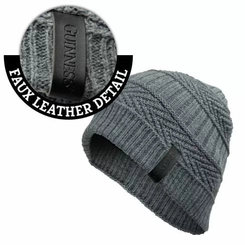 Guinness Grey Beanie - The Celtic Gift Store - Hats