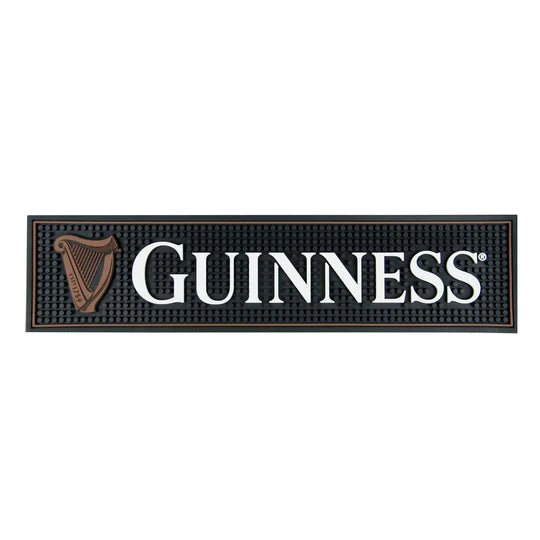 Guinness Harp PVC Bar Mat - Black - The Celtic Gift Store - Barware