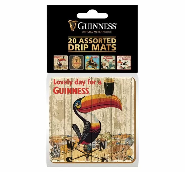 Guinness Heritage Coasters (20 pack) - The Celtic Gift Store - Barware