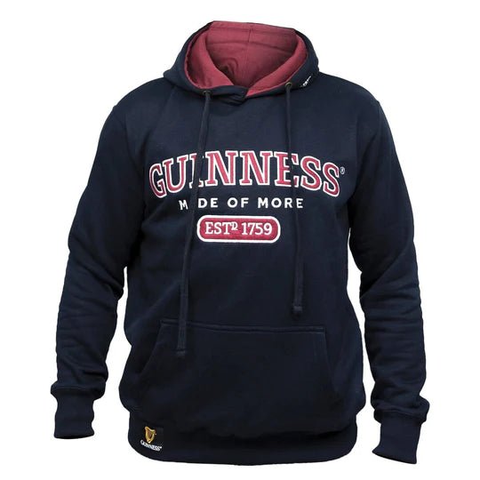 Guinness Navy Hooded Sweatshirt - The Celtic Gift Store - Shirts & Tops