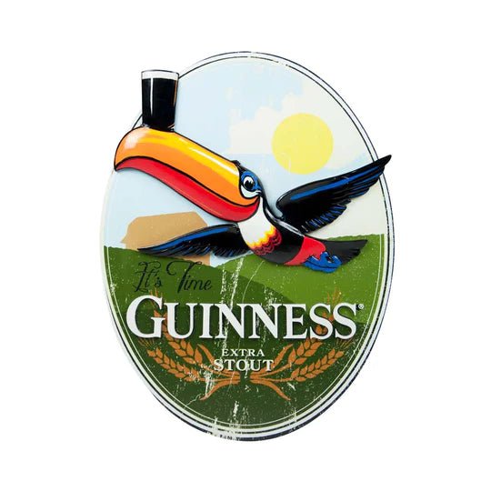 Guinness Oval Toucan Landscape Resin Wallart - The Celtic Gift Store - Decor
