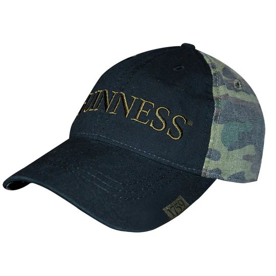 Guinness Washed Camo Print Baseball Cap - The Celtic Gift Store - Hats