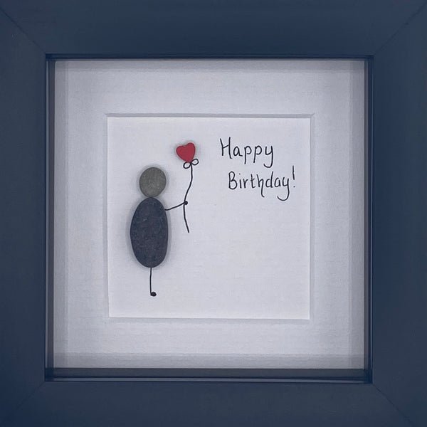 Happy Birthday Irish Pebble Art - 4"x4" - The Celtic Gift Store - Decor