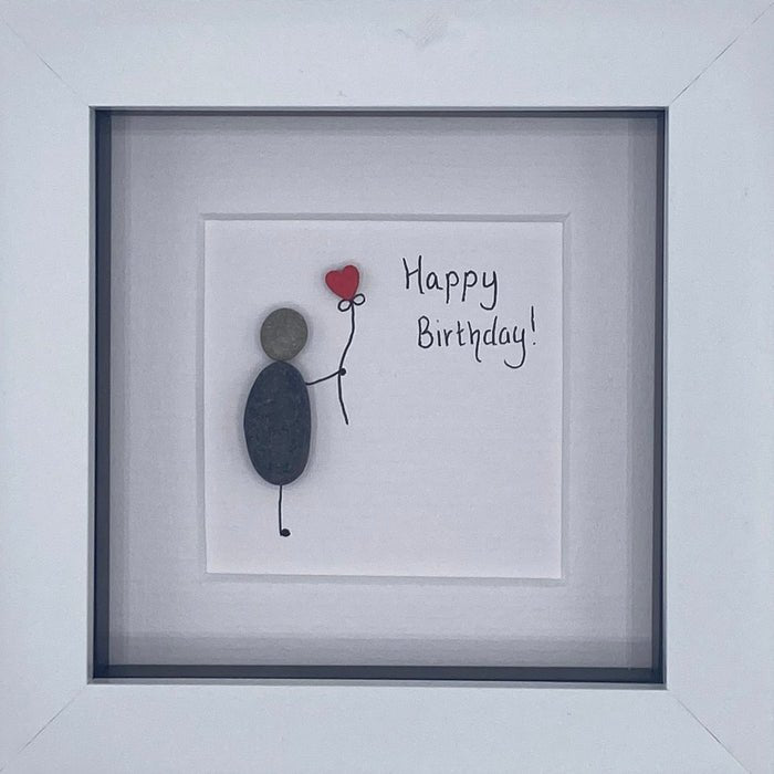 Happy Birthday Irish Pebble Art - 4"x4" - The Celtic Gift Store - Decor