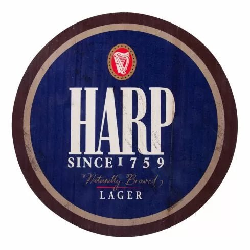 Harp Blue Label Wooden Bottle Top - The Celtic Gift Store - Decor