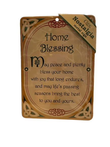 Home Blessing Tin Wall Sign - The Celtic Gift Store - Decor
