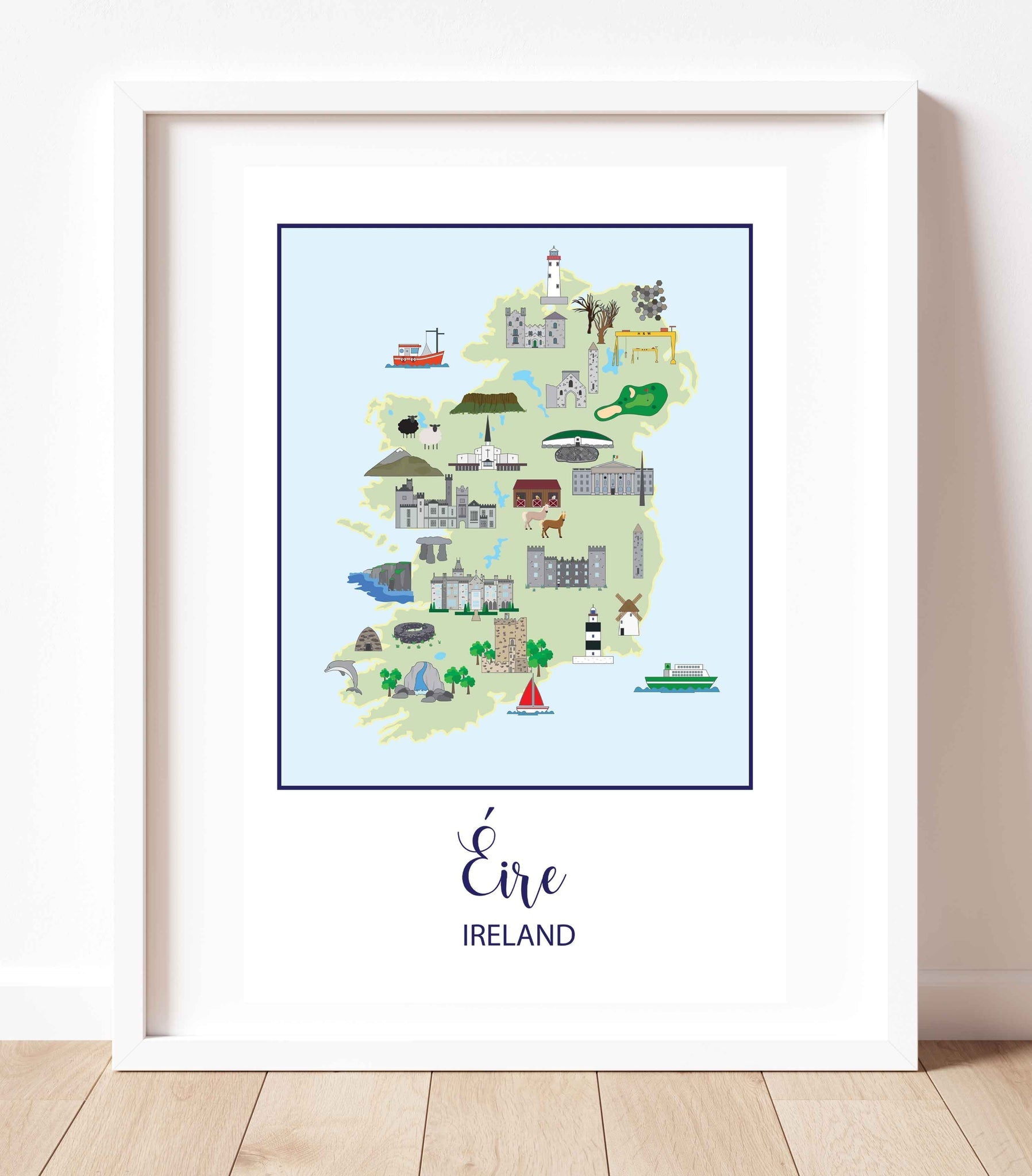 Ireland Mounted Print - The Celtic Gift Store - 