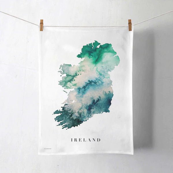 Ireland Watercolor Tea Towel - The Celtic Gift Store - 