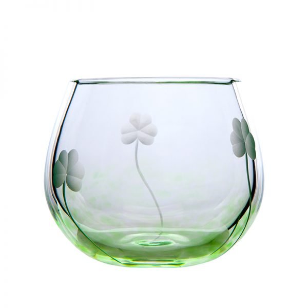 Irish Handmade Glass Company Irish Shamrock Tealight Votive - The Celtic Gift Store - Decor