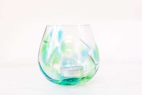 Irish Handmade Glass Company Seagrass Tealight Votive - The Celtic Gift Store - Decor