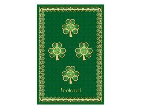 Irish Shamrock Spiral Tea Towel - The Celtic Gift Store - Tableware