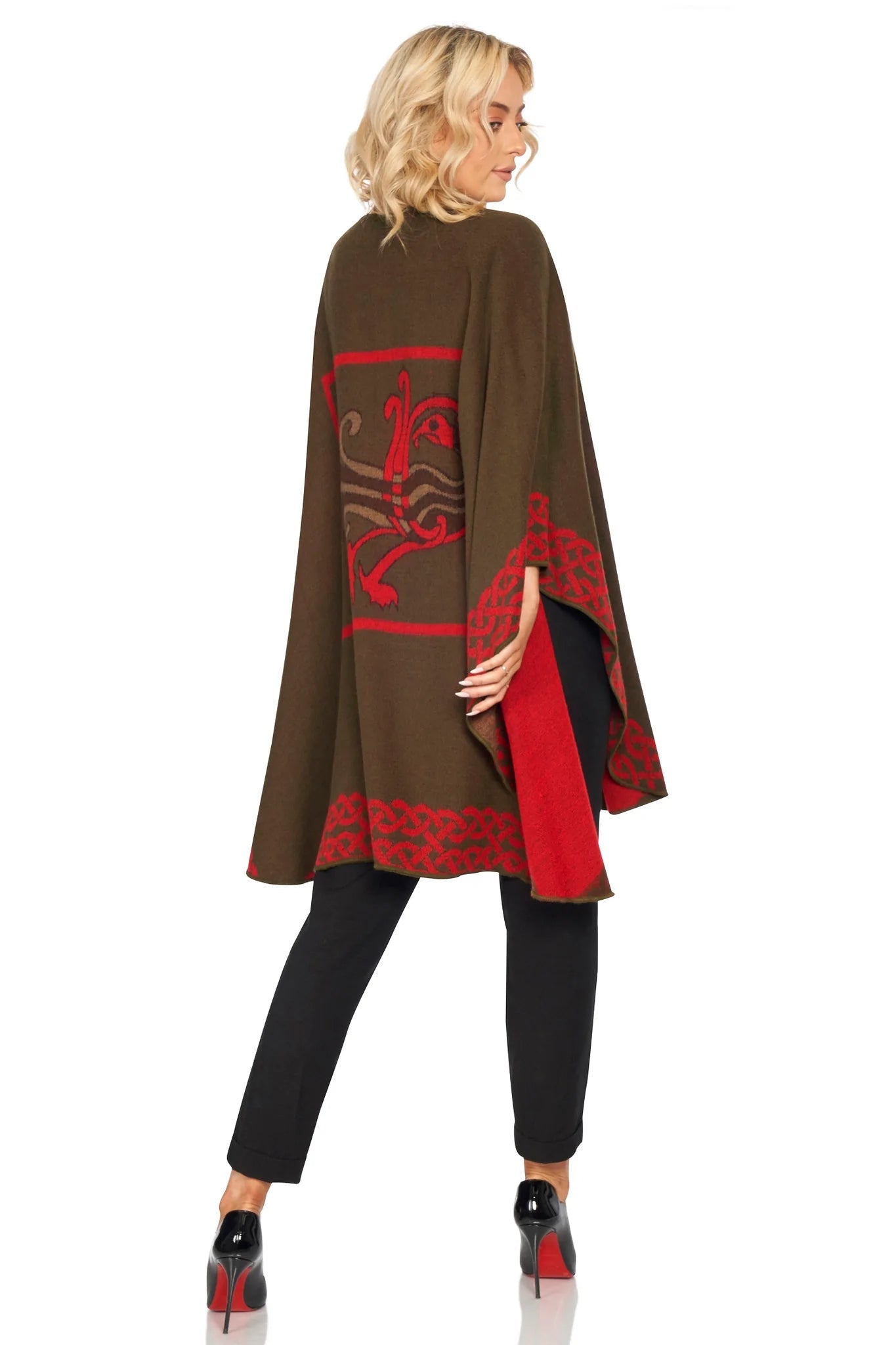 Jimmy Hourihan Celtic Shawl - Black/Camel - The Celtic Gift Store - Scarves & Shawls