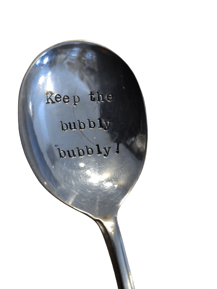'Keep the bubbly bubbly' Champagne Spoon - The Celtic Gift Store - 