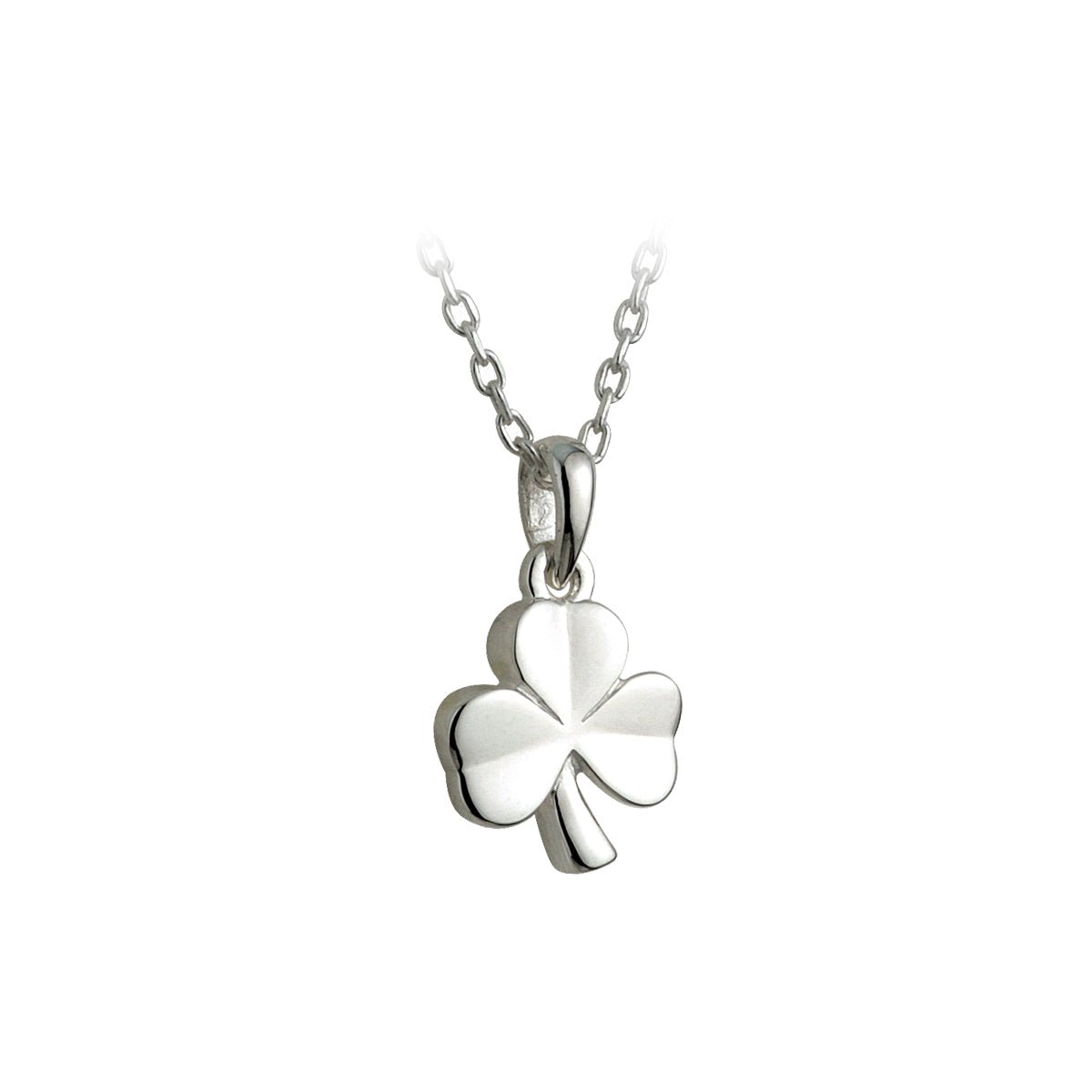 Kid's Sterling Silver Shamrock Necklace - The Celtic Gift Store - Necklaces