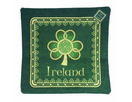 Large Irish Shamrock Spiral Pillow Cover - The Celtic Gift Store - Decor