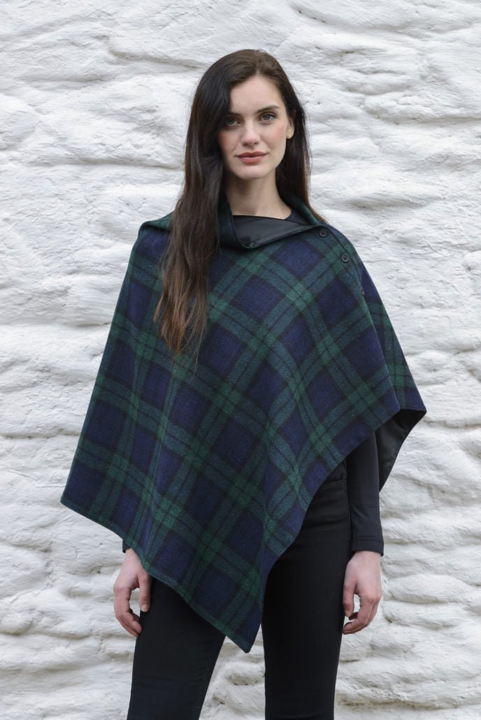 Mucros Weavers Wrap - Blue Green - The Celtic Gift Store - 