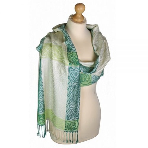 Mulligans Celtic Pashmina Scarf - Feenish - The Celtic Gift Store - 