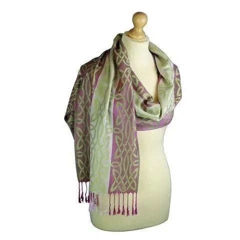 Mulligans Celtic Pashmina Scarf - Inishbofin - The Celtic Gift Store - 