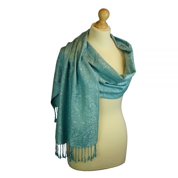 Mulligans Celtic Pashmina Scarf - Inishtrahull - The Celtic Gift Store - 