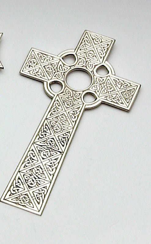 Mullingar Pewter Celtic Wall Cross - The Celtic Gift Store - Decor