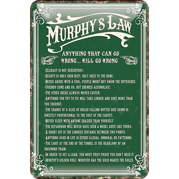 Murphy Law Sign - The Celtic Gift Store - 