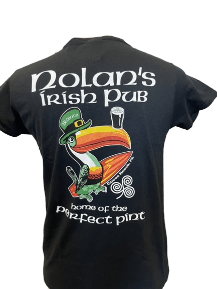 Nolan's Men's Black Toucan T-Shirt - Old Design - The Celtic Gift Store - 