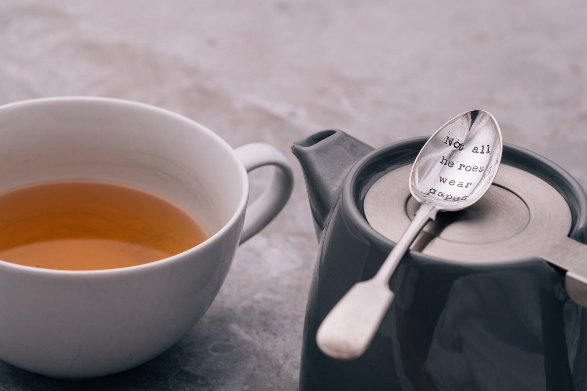 'Not All Heroes Wear Capes' Teaspoon - The Celtic Gift Store - 