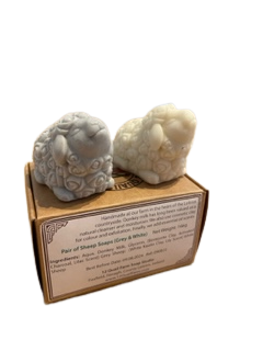 Pair of Sheep Soap (Grey and White)