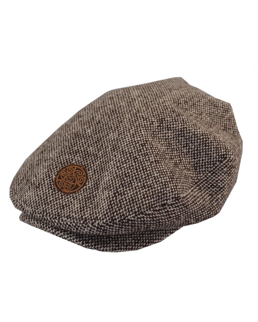 Patrick Francis Adults Brown Tweed Flat Cap - The Celtic Gift Store - 