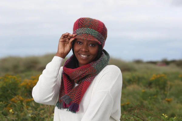 Peak Cap - Mulberry - The Celtic Gift Store - Hats