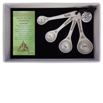 Recipe for an Amazing Woman Measuring Spoons - The Celtic Gift Store - Decor