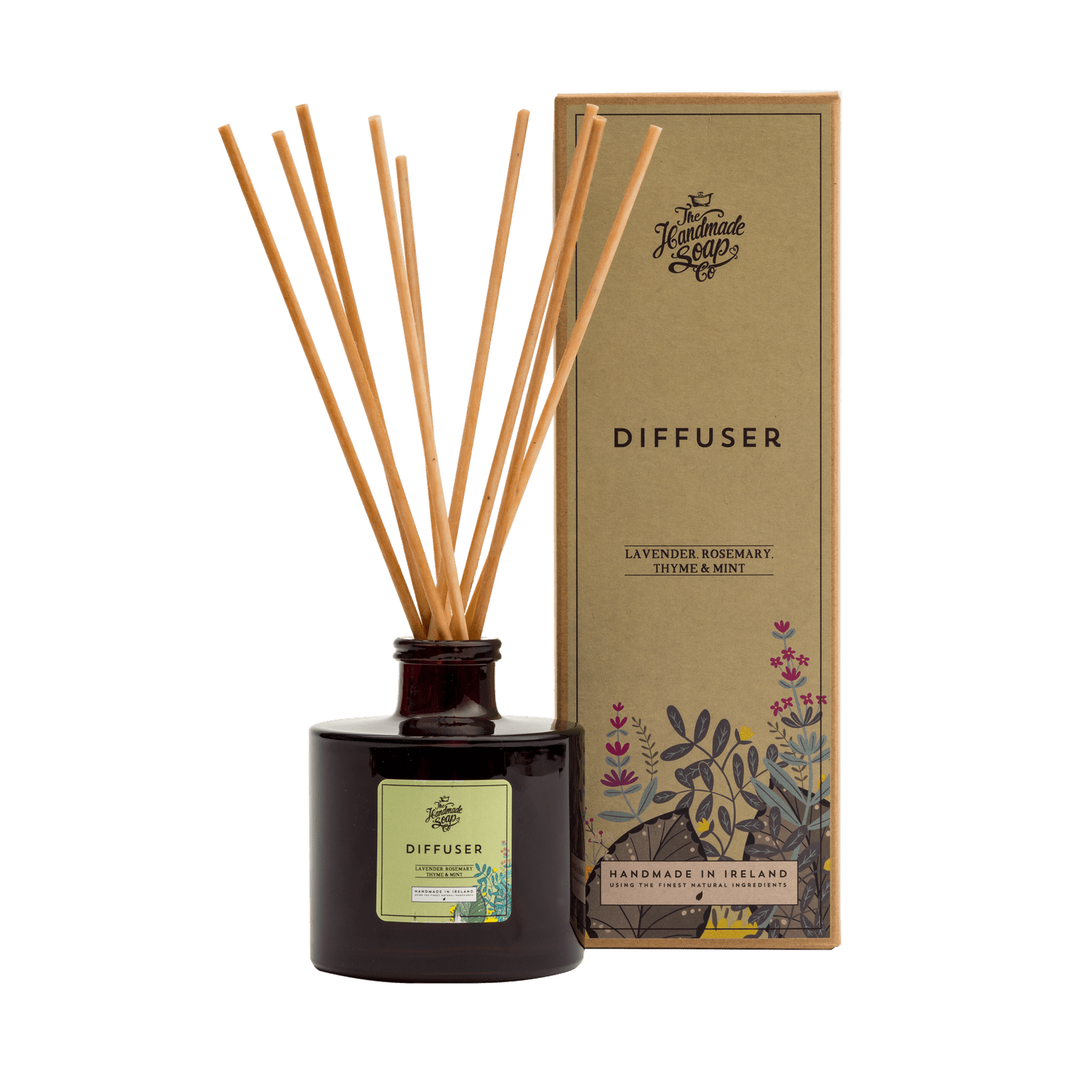 Reed Diffuser - Lavender, Rosemary, Thyme & Mint - The Celtic Gift Store - Beauty and Wellness