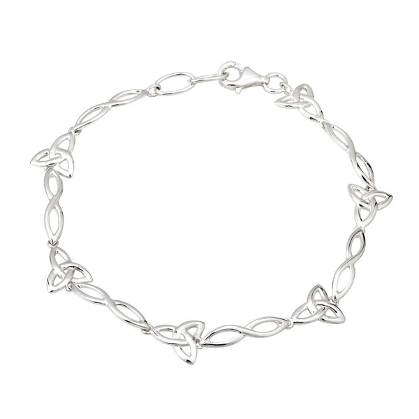 Silver Celtic Trinity Knot Bracelet