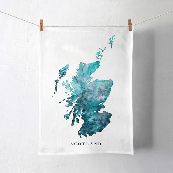 Scotland Watercolor Tea Towel - The Celtic Gift Store - Kitchenware