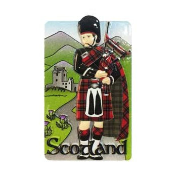 Scottish Piper Resin Magnet - The Celtic Gift Store - Decor
