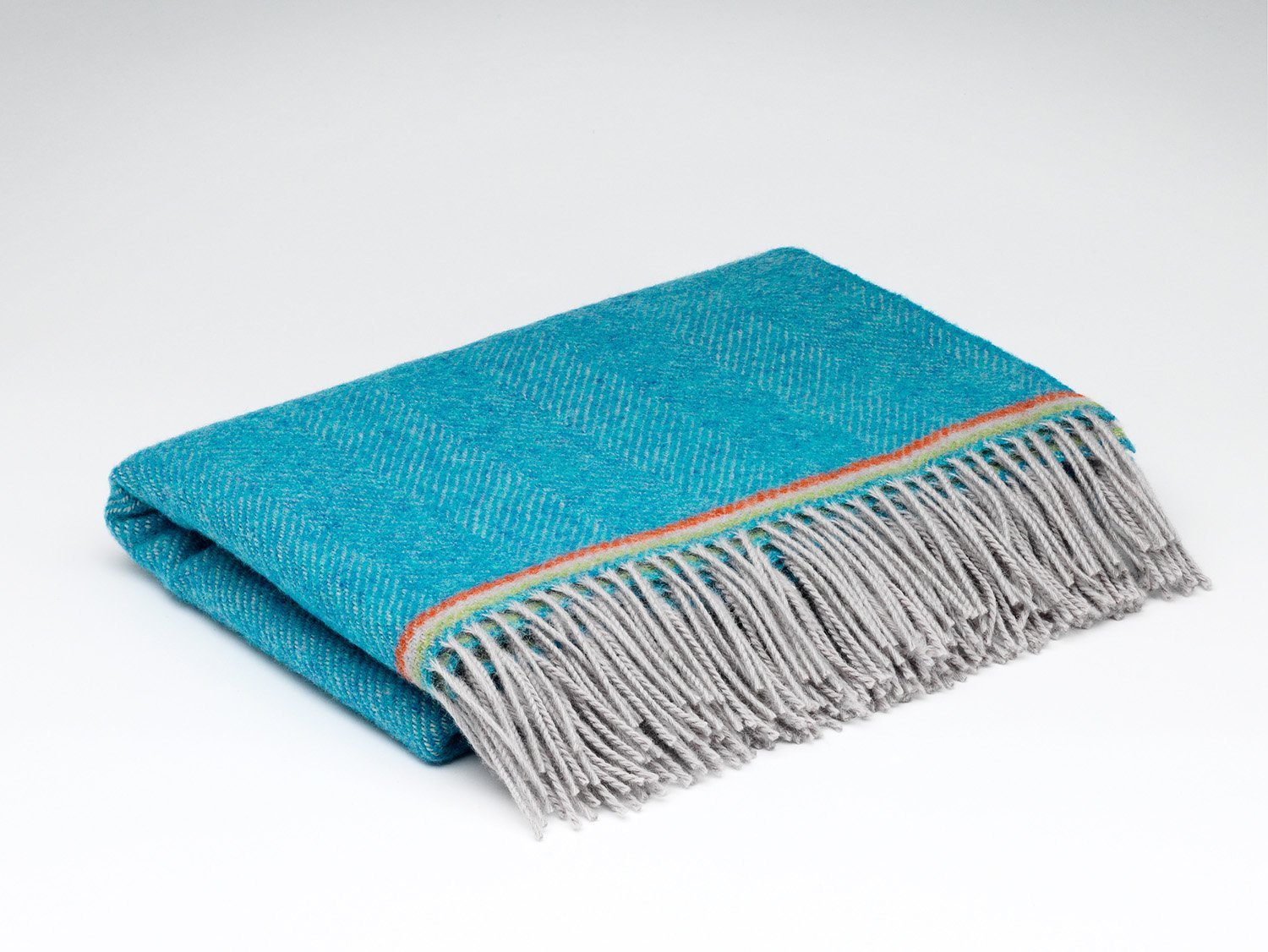 Sea Blue Mini McNutt Wool Throw - The Celtic Gift Store - Blankets and Bedding