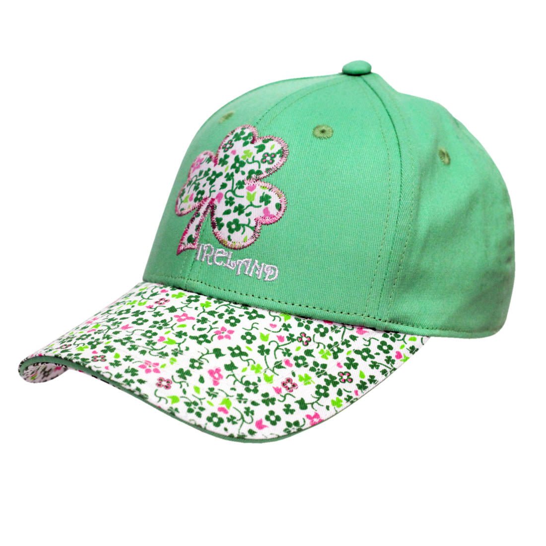 Shamrock Applique Pattern Kids Baseball Cap OS - The Celtic Gift Store - 