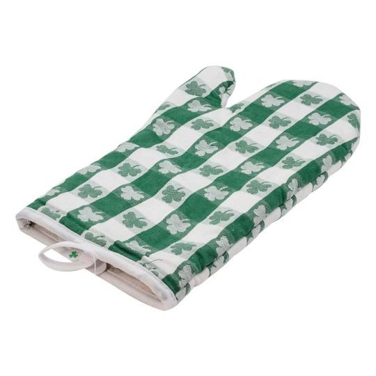 Shamrock Checkered Oven Mitt - The Celtic Gift Store - Kitchenware