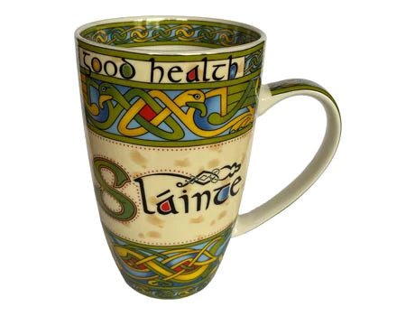 Slainte Traditional Irish Saying Mug - Irish Weave - The Celtic Gift Store - Drinkware