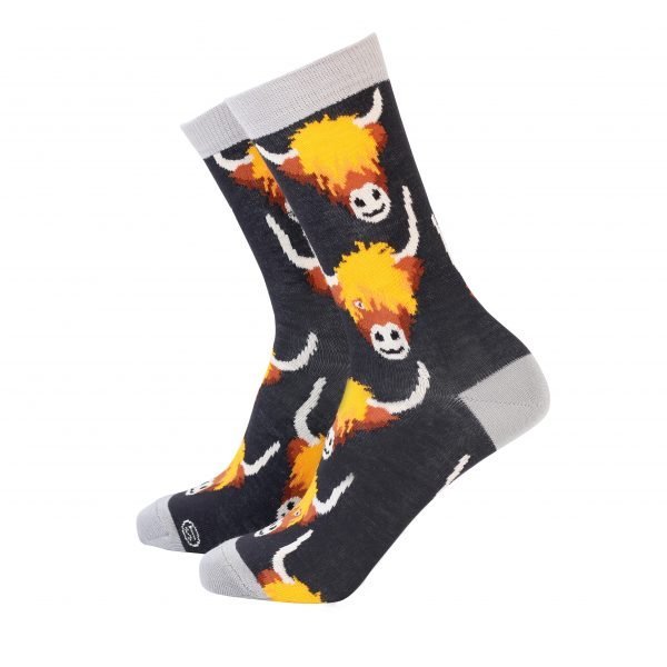 Sock Therapy Highland Cow Women's Socks - The Celtic Gift Store - Socks