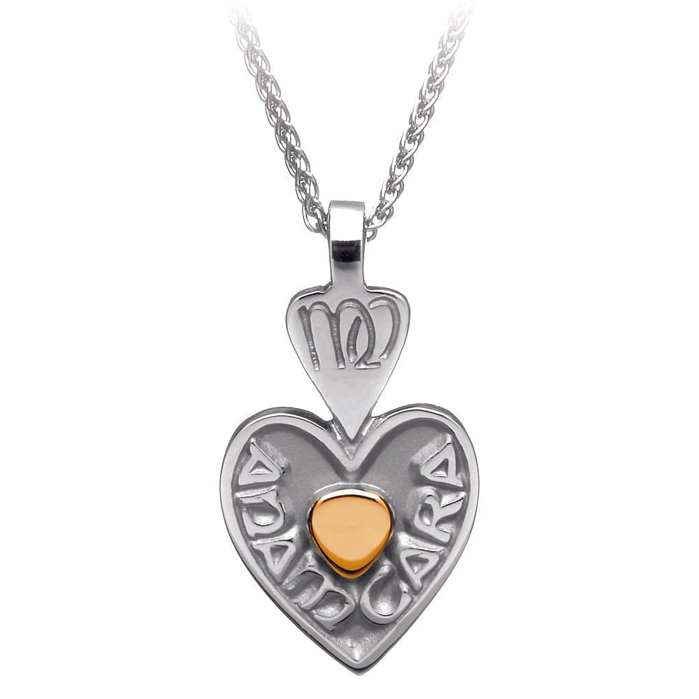 Sterling Silver and 18k Gold Irish Soulmate Necklace - The Celtic Gift Store - Necklaces