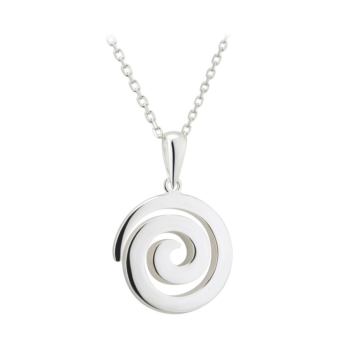 Sterling Silver Celtic Spiral Necklace - The Celtic Gift Store - Necklaces