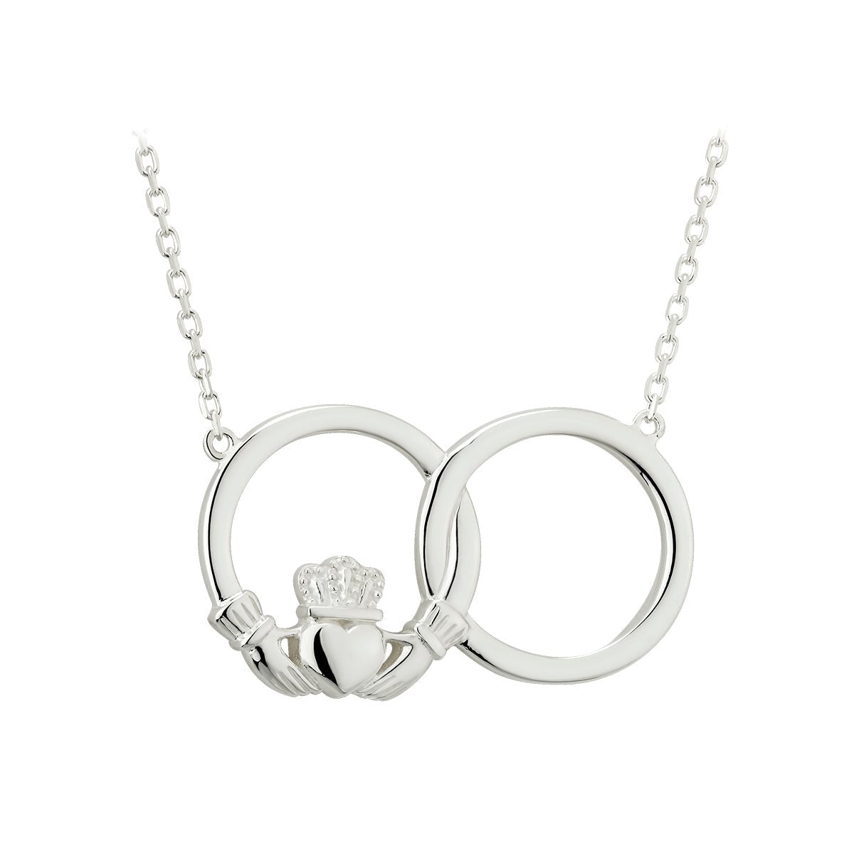 Sterling Silver Claddagh Necklet - The Celtic Gift Store - Necklaces