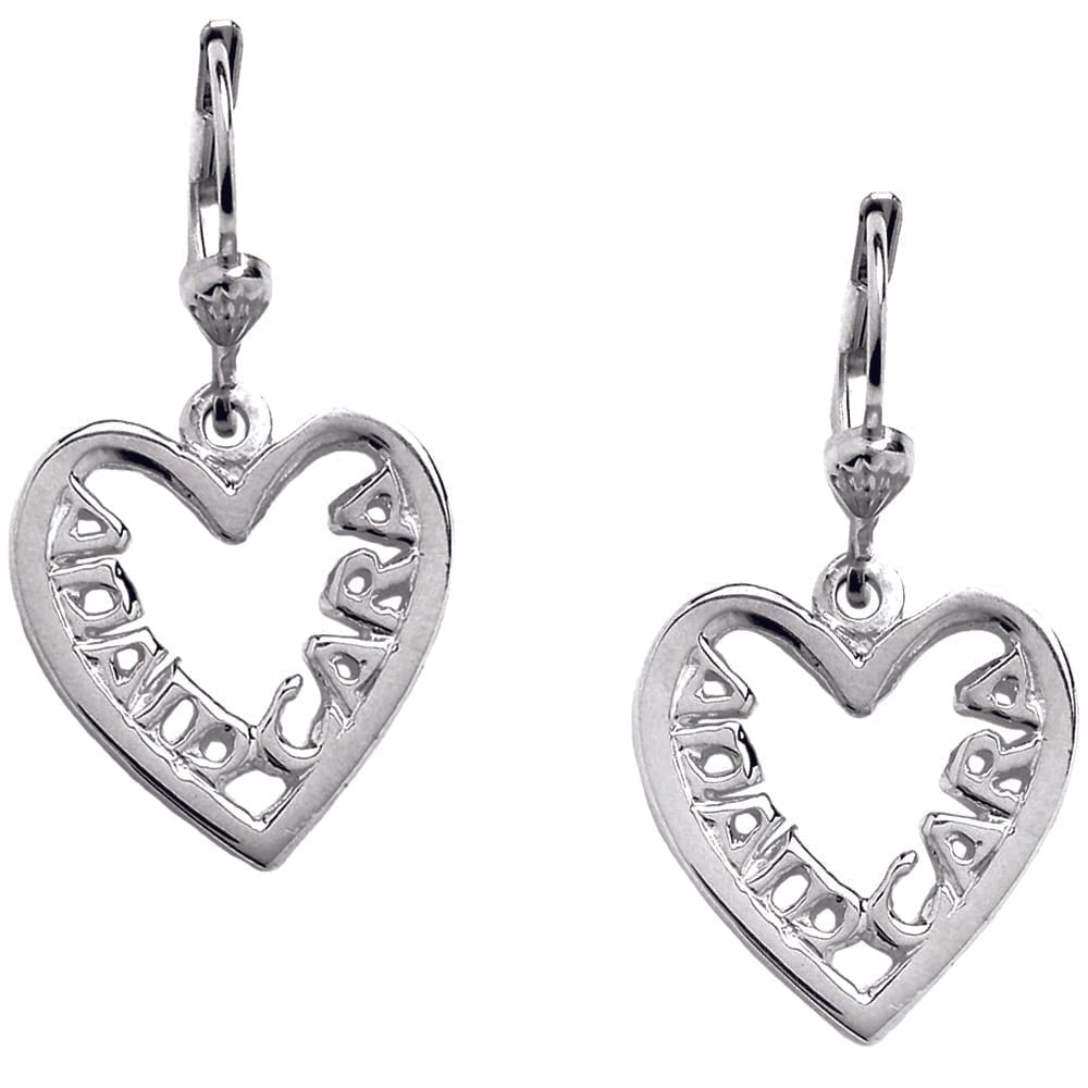 Sterling Silver Irish Mo Anam Cara Filigree Heart Earrings - The Celtic Gift Store - Earrings