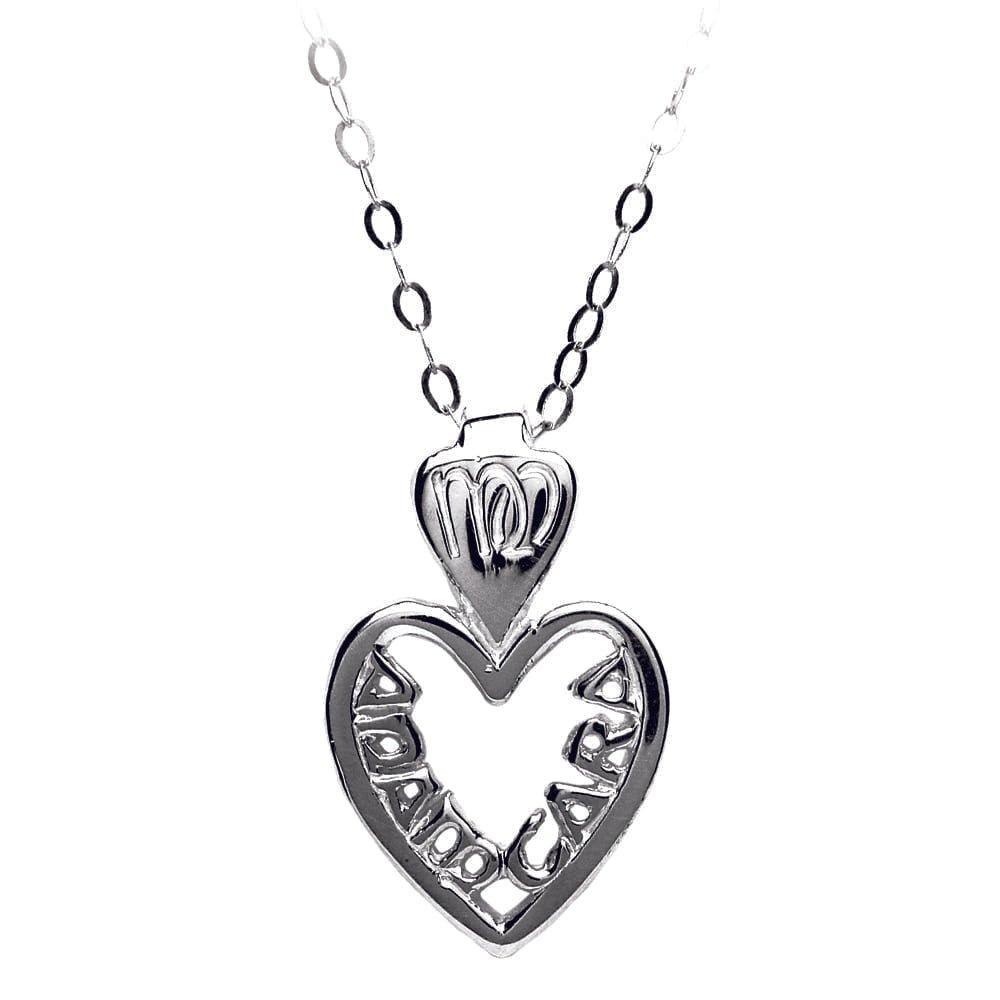 Sterling Silver Irish Mo Anam Cara Filigreed Heart Necklace - Small - The Celtic Gift Store - Necklaces