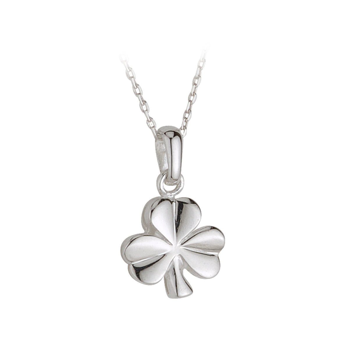 Sterling Silver Shamrock Necklace - The Celtic Gift Store - Necklaces