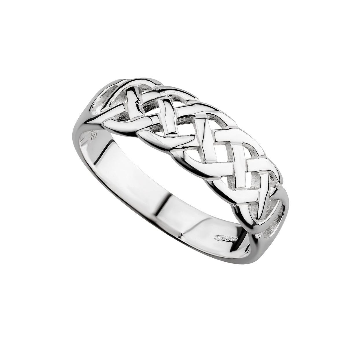 Sterling Silver Woven Celtic Knot Ring - The Celtic Gift Store - Rings