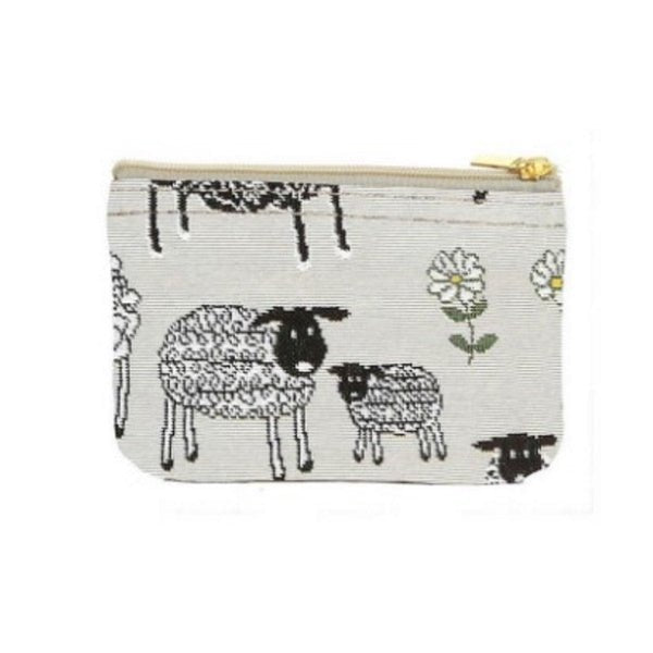 Tapestry Coin Purse - White Sheep Daisy - The Celtic Gift Store - Wallets